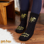 Harry Potter Slipper Socks, Women Knitted Fluffy Socks, Xmas Stocking Fillers - Get Trend