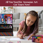 Rainbow High Art Set Kids 40 Plus Pieces Kids Colouring Sets - Get Trend