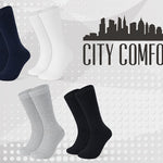 CityComfort Calf Socks for Men and Teenagers - Pack of 12 - Get Trend