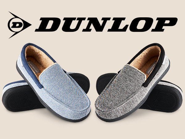 Dunlop Moccasins Slippers for Men With Rubber Sole - Get Trend