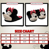 Disney Stitch Ladies Slippers Fluffy Indoor House Shoes Non Slip Minnie Mouse