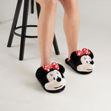 Disney Stitch Ladies Slippers Fluffy Indoor House Shoes Non Slip Minnie Mouse