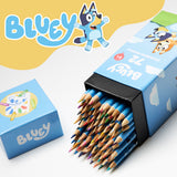 Bluey Colouring Pencils for Kids - 72 Pencils Colouring Box Colouring Set - Get Trend