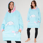 Hello Kitty Sanrio Blanket Hoodie Women Teens Kawaii Oversized Fleece Wearable Blanket - Get Trend