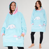 Hello Kitty Sanrio Blanket Hoodie Women Teens Kawaii Oversized Fleece Wearable Blanket - Get Trend
