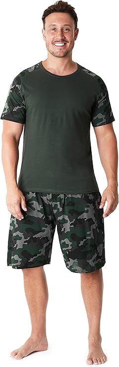 CityComfort Mens Pyjamas, Men's Short PJs, Lounge Wear Set for Men - Get Trend