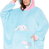 Hello Kitty Sanrio Blanket Hoodie Women Teens Kawaii Oversized Fleece Wearable Blanket - Get Trend