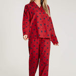 CityComfort Ladies Pyjamas, Button Up PJs for Women, Brushed Cotton Pyjama Set - Get Trend