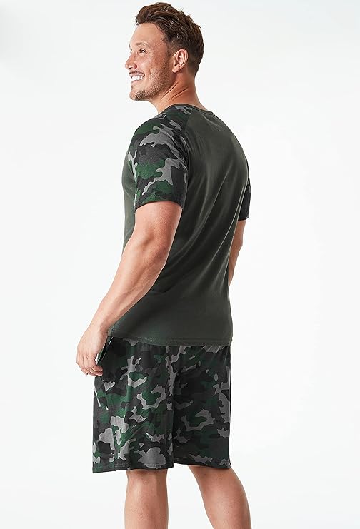 CityComfort Mens Pyjamas, Men's Short PJs, Lounge Wear Set for Men - Get Trend