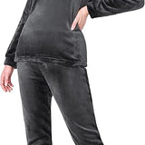 CityComfort Fleece Womens Pyjamas Set Long Sleeve Fluffy Loungewear Adults Teenagers, Winter PJs Warm Nightwear, Gifts for Her - Get Trend