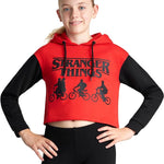 Stranger Things Cropped Hoodie for Girls - Get Trend