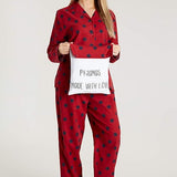 CityComfort Ladies Pyjamas, Button Up PJs for Women, Brushed Cotton Pyjama Set - Get Trend