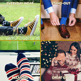 CityComfort Mens Socks Multipack of Funny Socks Men and Teens, Pack of 6 - Get Trend