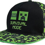 Minecraft Baseball Cap Boys Sun Hat Lightweight Adjustable Strap Snapback Creeper Kids