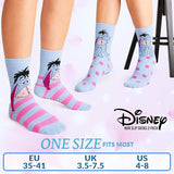 Disney Slippers Socks for Women & Teens UK Size 2.5-7.5, Pack of 2 Non Slip
