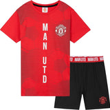 Get Trend Pyjamas for Boys Teens Short Football PJs Set Breathable Nightwear Loungewear
