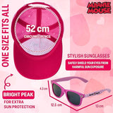 Disney Stitch Sunglasses Baseball Cap Girls Accessories Set Summer Lightweight Sun Hat UV400 Kids Sunglasses Beach Holiday