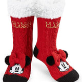 Disney Women's Slippers Socks Fluffy Slipper Socks
