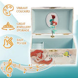 Disney Princess Ariel Jewellery Box Musical Wind Up Spinning Figure Memory Box