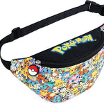 Pokemon Bum Bag for Boys and Girls Pikachu Lightweight Adjustable Fanny Pack Waist Bag - Get Trend