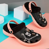 CityComfort Girl's Clogs Fleece Lined Clogs