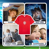 Get Trend Pyjamas for Boys Teens Short Football PJs Set Breathable Nightwear Loungewear
