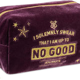 Harry Potter Makeup Bag for Women, Teenagers, Girls - Velvet Hogwarts Cosmetic Bags