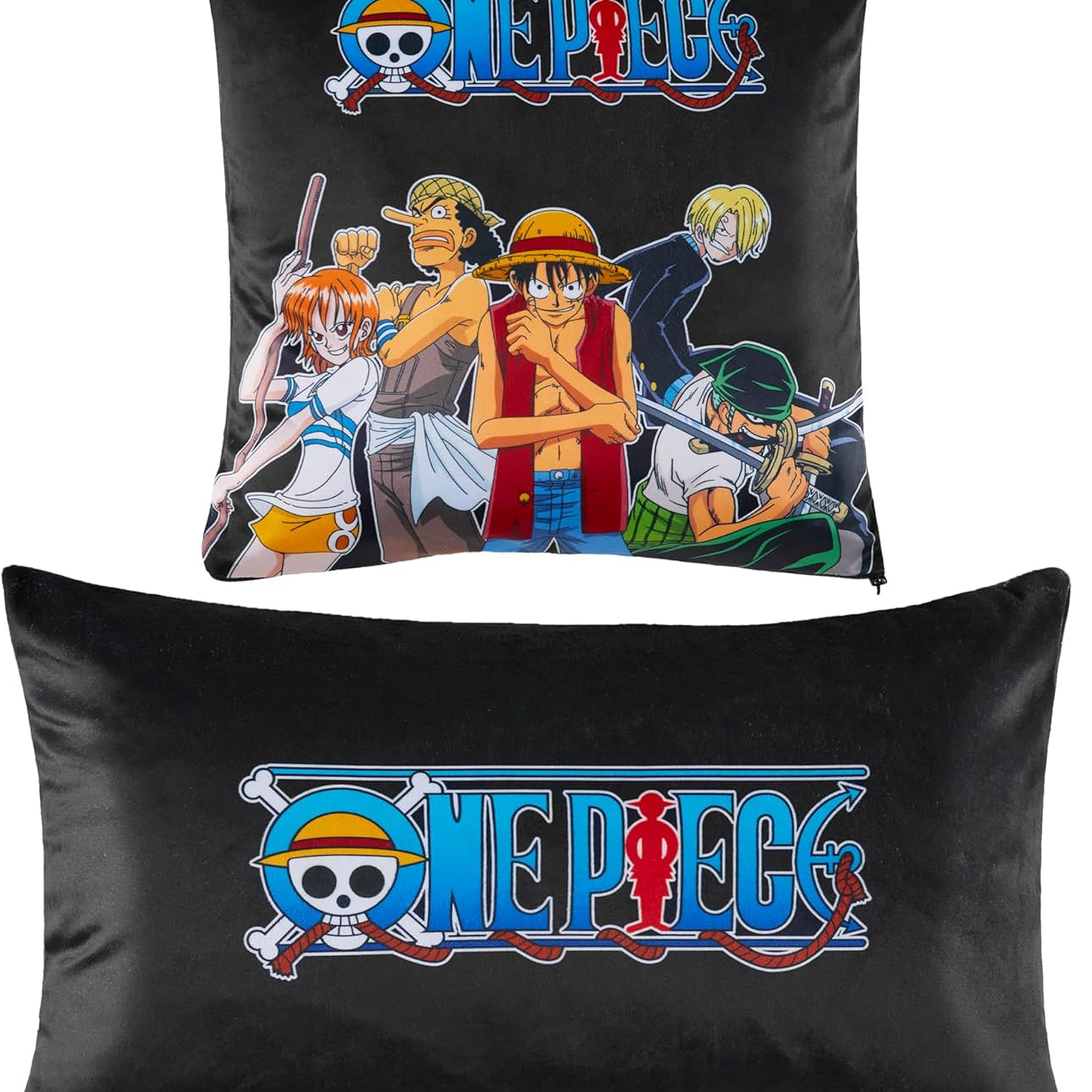 One Piece Decorative Cushion Cover Set of 2, 50 x 30cm and 35 x 35cm, Kids Gifts - Get Trend