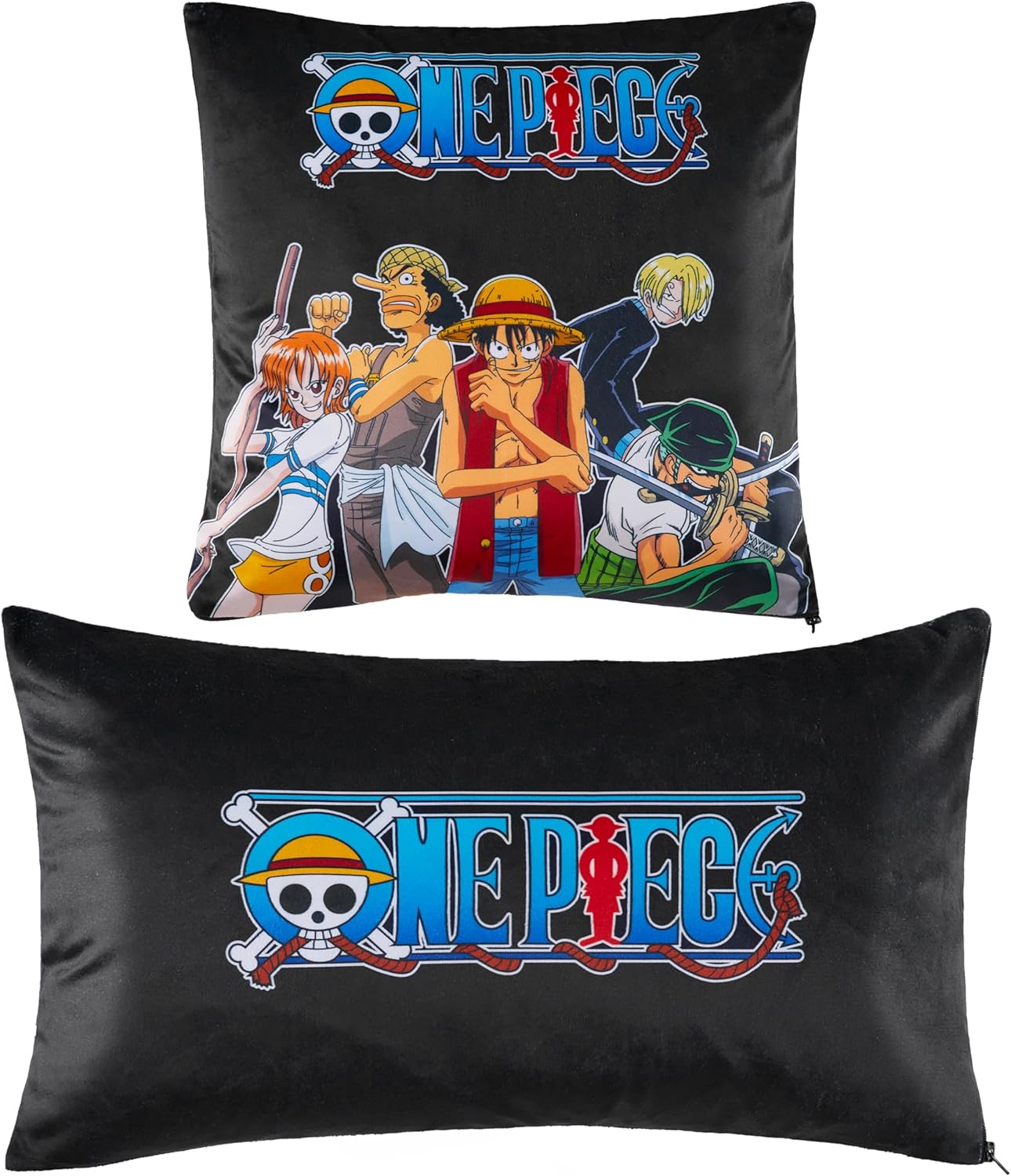 One Piece Decorative Cushion Cover Set of 2, 50 x 30cm and 35 x 35cm, Kids Gifts - Get Trend