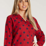 CityComfort Ladies Pyjamas, Button Up PJs for Women, Brushed Cotton Pyjama Set - Get Trend