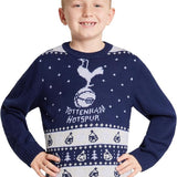 Tottenham Hotspur FC Christmas Jumper Kids Teenagers Warm Cosy Football Xmas Jumper