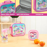 Get Trend Hello Kitty Lunch Bag Set for Kids Kawaii 3 Pcs with Snack Lunch Box