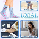 Disney Slippers Socks for Women & Teens UK Size 2.5-7.5, Pack of 2 Non Slip