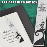 Disney Jack Skellington Bookmark with Gift Box Metal Page Markers Hanging Charm - Get Trend