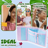 Disney Stitch Kids Wallet and Keyring Gift Set Cute Trifold Wallet with Coin Purse