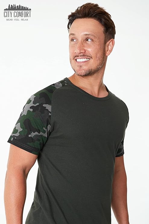 CityComfort Mens Pyjamas, Men's Short PJs, Lounge Wear Set for Men - Get Trend