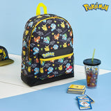 Pokemon Backpack for Kids Teenagers Pikachu Rucksack School Bag with Zipped Pockets