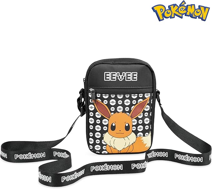 Pokemon Shoulder Bag Cross Body Bag for Kids - Adjustable Strap Kids - Eevee - Get Trend