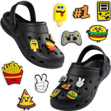 CityComfort Clogs Girls Removable Shoe Charms Garden Shoes Slip On Ankle Strap