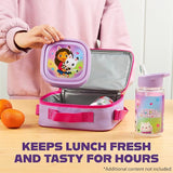 Get Trend Gabby’s Dollhouse Lunch Bag Set for Kids 3 Pcs with Snack Lunch Box