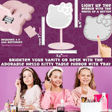 Get Trend Hello Kitty Sanrio Makeup Mirror, Vanity Battery Operated Portable