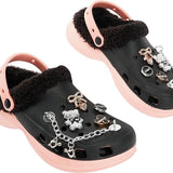 CityComfort Girl's Clogs Fleece Lined Clogs