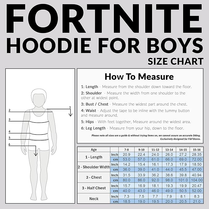 Fortnite Hoodie for Boys - Official Gaming Jumper Kids Clothes with Hood - Get Trend