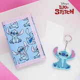 Disney Stitch Kids Wallet and Keyring Gift Set Cute Trifold Wallet with Coin Purse