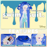 Disney Girls One Piece Swimming Costume, Full Kids Swimsuit - Girls Gifts