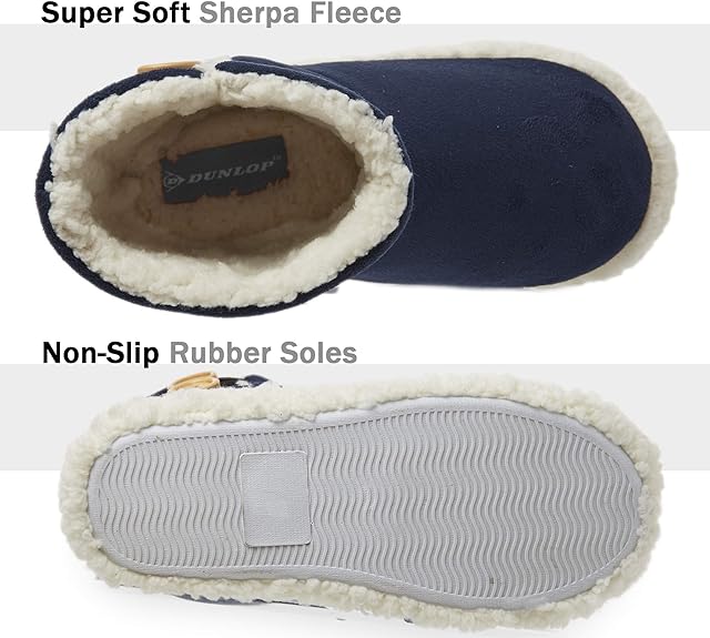 Dunlop Men's Slippers - Boot Slippers for Men - Get Trend