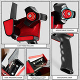 DECO EXPRESS Packaging Tape Dispenser Gun and 6 Rolls Parcel Tape Strong Brown - Get Trend