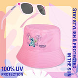 Disney Stitch Sunglasses and Bucket Hat Summer Accessories Set for Girls Lightweight