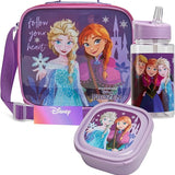 Get Trend Disney Frozen Lunch Bag Set for Kids 3 Pcs with Snack Lunch Box