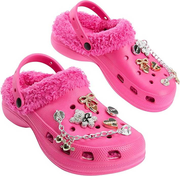 CityComfort Girl's Clogs Fleece Lined Clogs